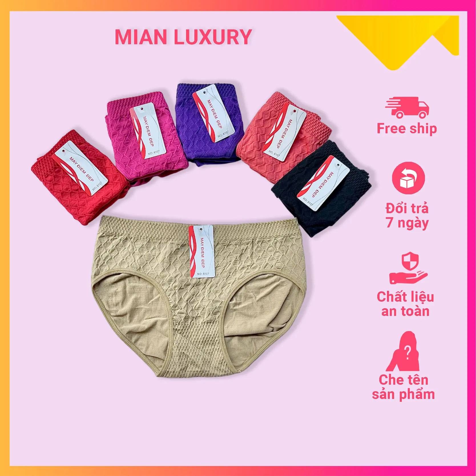SET 10 Quần Lót Nữ Big Size Chất Liệu Cotton Nâng V3 Women Voi Kem Nhung