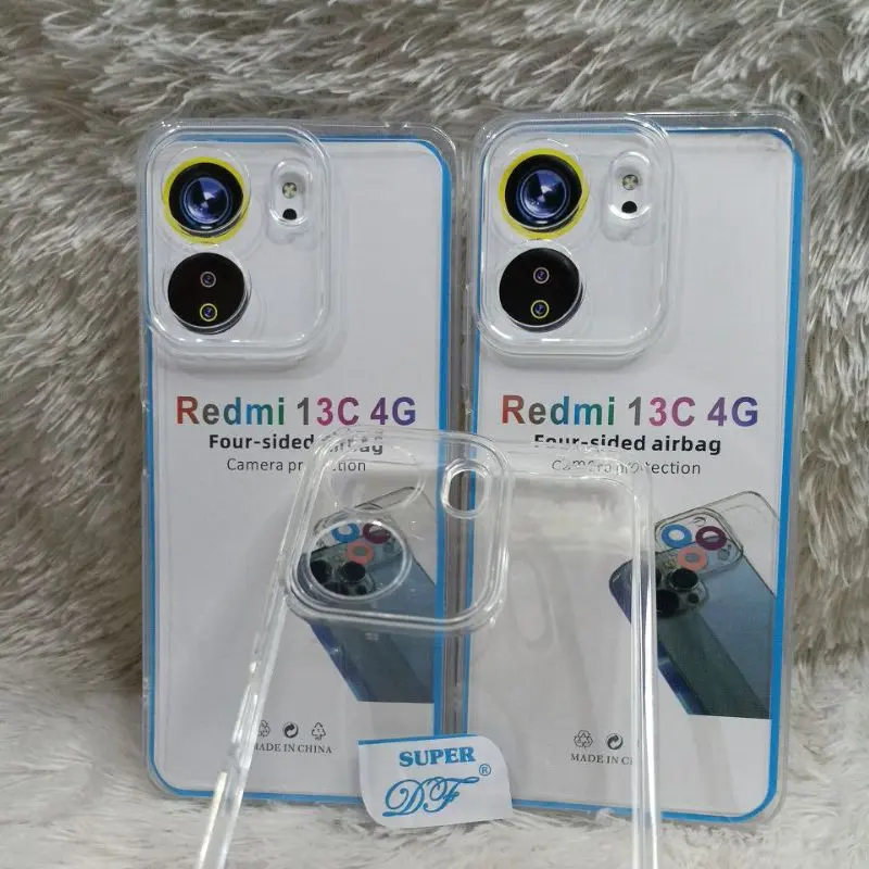 Softcase Xiaomi Redmi 13c /Poco C65 / Redmi 13c 4G Clear case bening casing Silikon full pelindung camera Protection