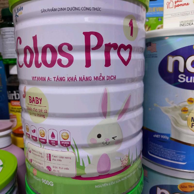 Sữa dinh dưỡng Colos Pro Baby 0-12 tháng, hộp 900g, Hạn sử dụng 2025-2026. Nguyên liệu sữa bột nhập từ Mỹ Cho Bé 4
