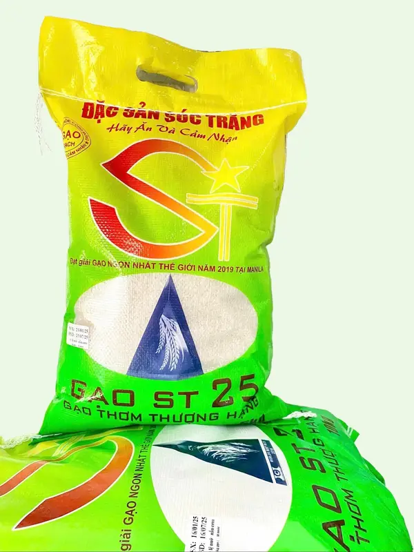 5kg Tấm ST25 Sóc Trăng Dẻo Mềm Vừa- Nấu Cháo Nấu Cơm - Gạo Tiến Dũng (Food) Gạo hữu cơ 5