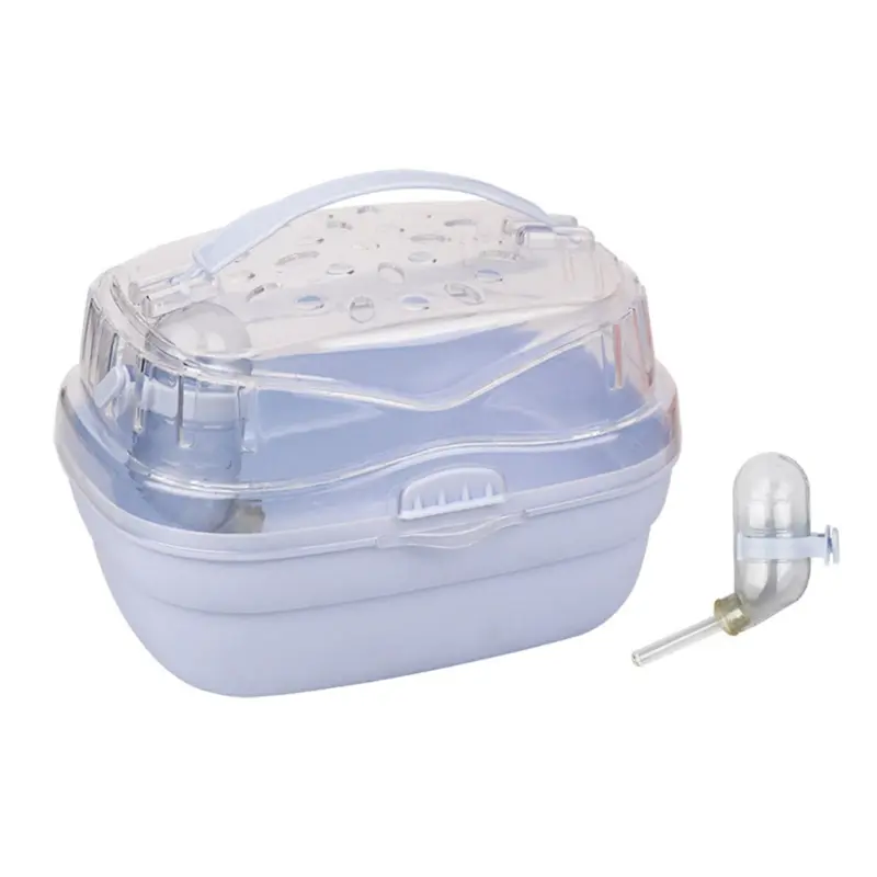 HEHUS Portable Pet Travel Carrier Ventilable Hamsters Carry-Case Outdoor Travel Cage