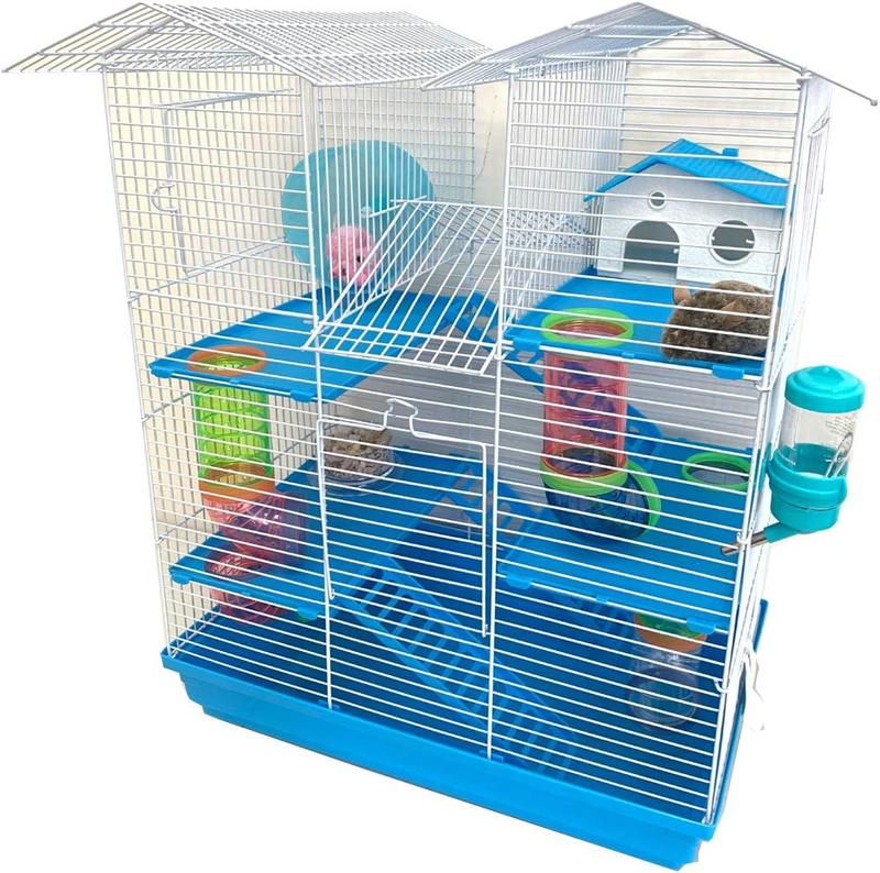 Large Twin Tower 5-Levels Crossing Level Tube Habitat Syrian Hamster ...