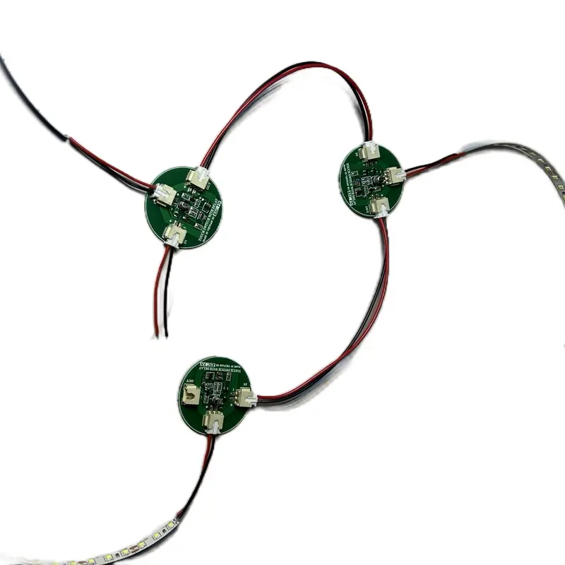 Mạch công tắc cảm ứng ( mẫu mới) điều khiền đèn có độ trễ kèm led và dây 2