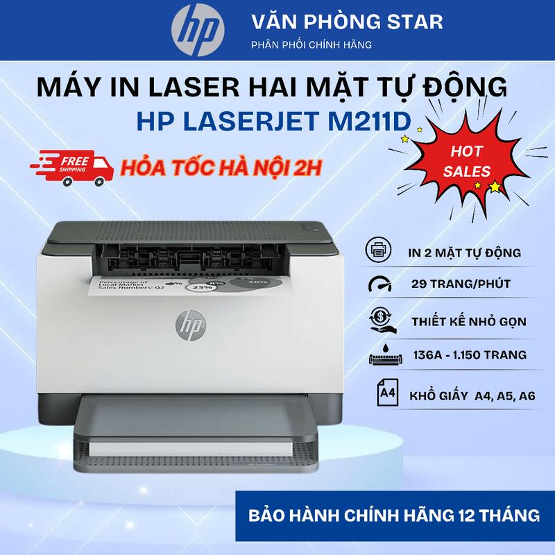 Máy in Laser HP M211D in 2 mặt tự động. Máy in A4, tốc độ cao. HP Bảo hành 1 đổi 1