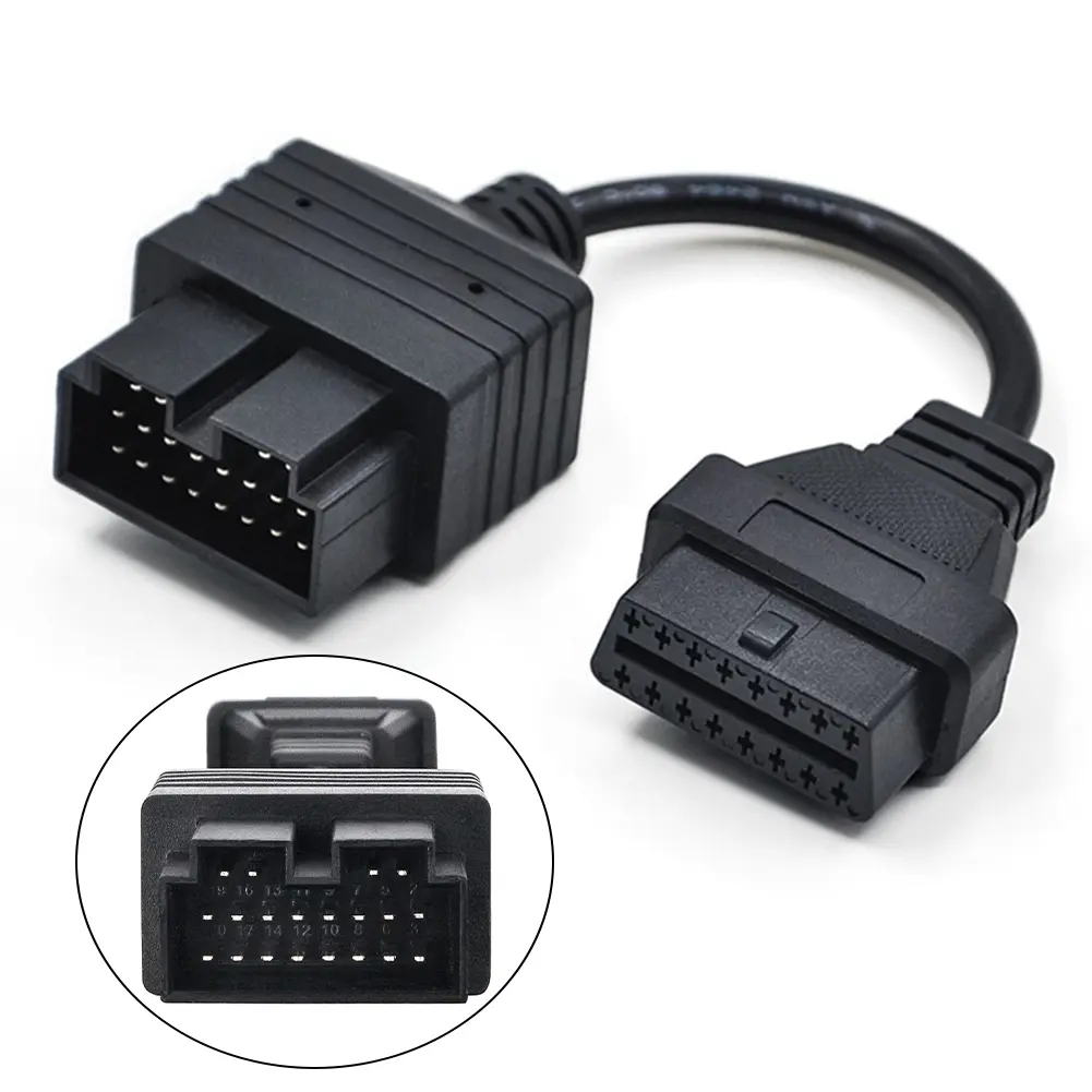 16 Pin OBD Tool OBD Diagnostic Adapter ABS Material Adapter Connector Cable Car Maintenance For KIA Diagnostic Tool