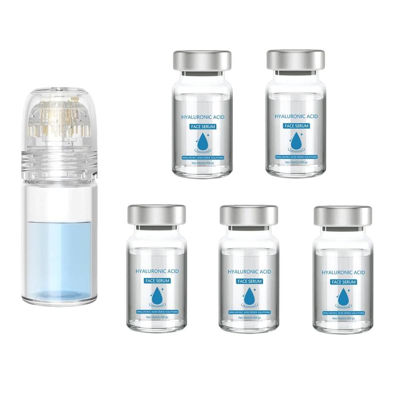 Serum dưỡng da mặt với hệ thống vi phân cho vùng mặt, serum axit hyaluronic phù hợp với mọi loại da (Bộ 1, 6 sản phẩm)