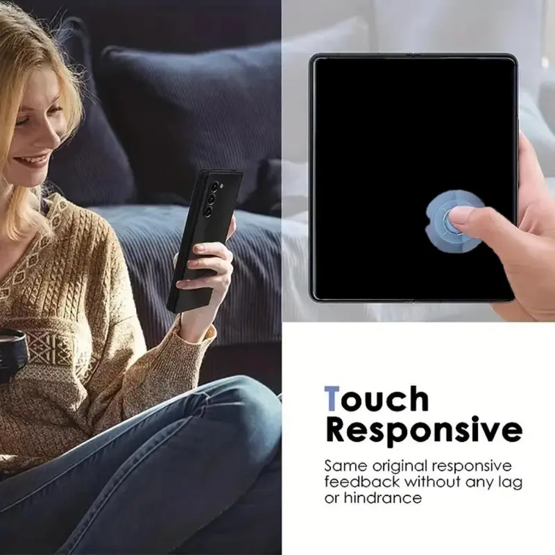 GIROUETTE GIROUETTE HD Flexible Hydrogel Film, 3 Counts Anti-scratch Phone Screen Protector, Bubble-free Installation Phone Screen Protective Film for Galaxy Z Fold 3/4/5/6, Cases 6
