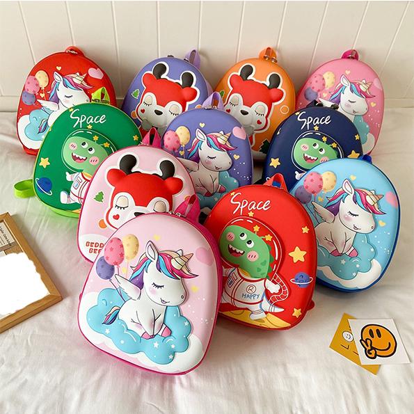 [XẢ HÀNG] Balo đi học 2-5 tuổi, mầm non cho bé trai bé gái hình 3D siêu nhẹ ngựa pony khủng long - K21