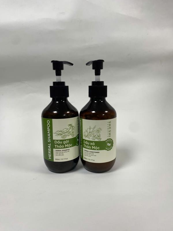 [SheShi x Hàn Trang] Combo Dầu Gội, Dầu Xả Thảo Mộc 300 ml,  Chăm sóc tóc, Nữ Gội Đầu 5