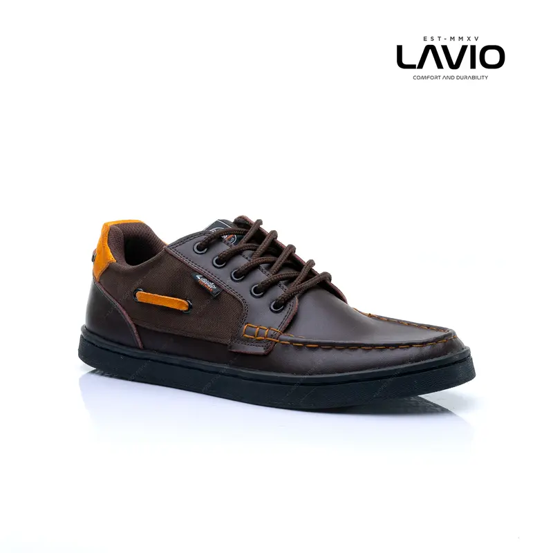 Sepatu Kulit Formal Casual Pria Lavio Delva Kerja Original Murah Kasual Black Hitam Shoes 3
