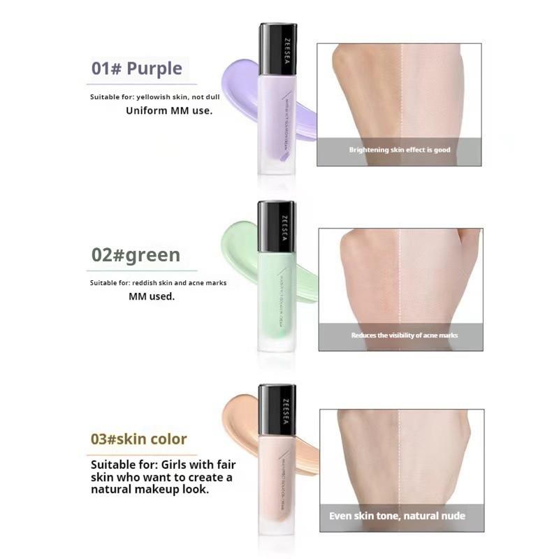 ZEESEA Base Cream Base Concealer Color Isolation Cream Primer Affordable Makeup Primer Student Party Authentic Three-in-One Makeup Cream Facial Makeup 2