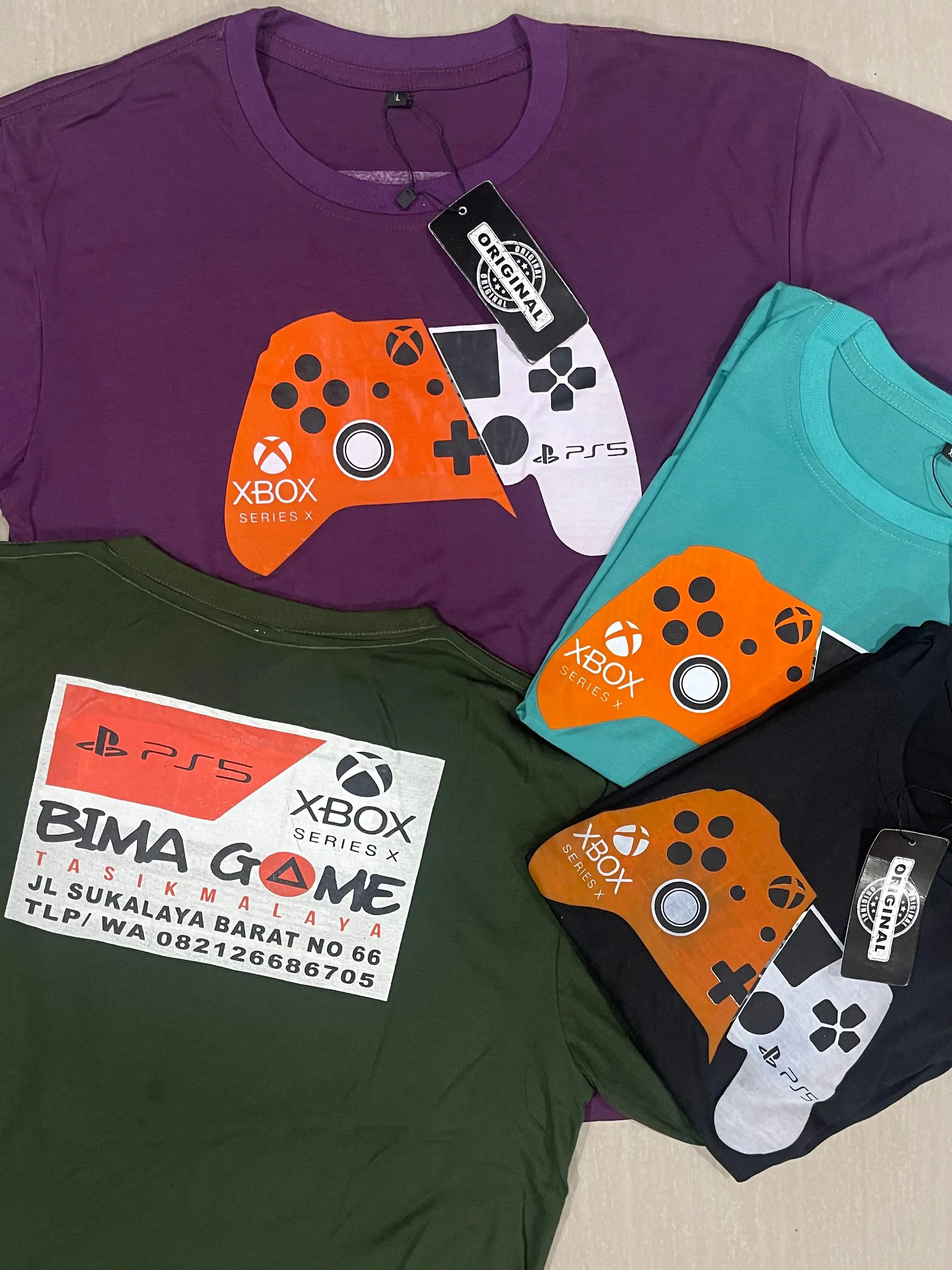 Kaos Bima Game Tasikmalaya Model XBox Santai Terlaris