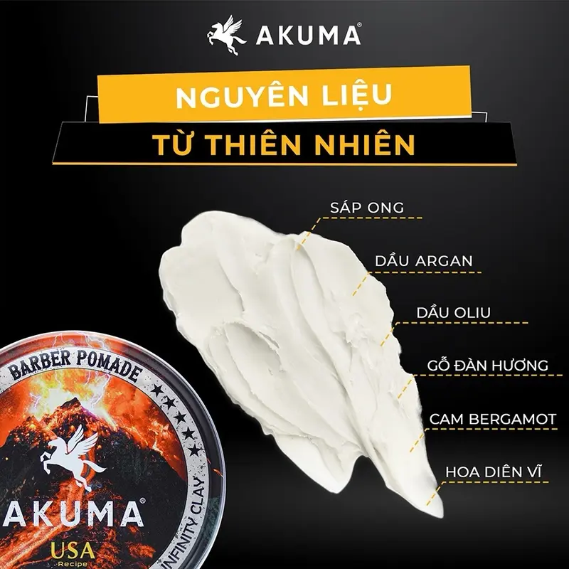 Sáp vuốt tóc AKUMA INFINITY CLAY 116g tặng 1 lược Chăm Sóc Tóc Dưỡng Tóc sap vuottockho spider wax tơ nhện roug seasalt xốp nam sap  vuottoc sáp  tơ vu 4