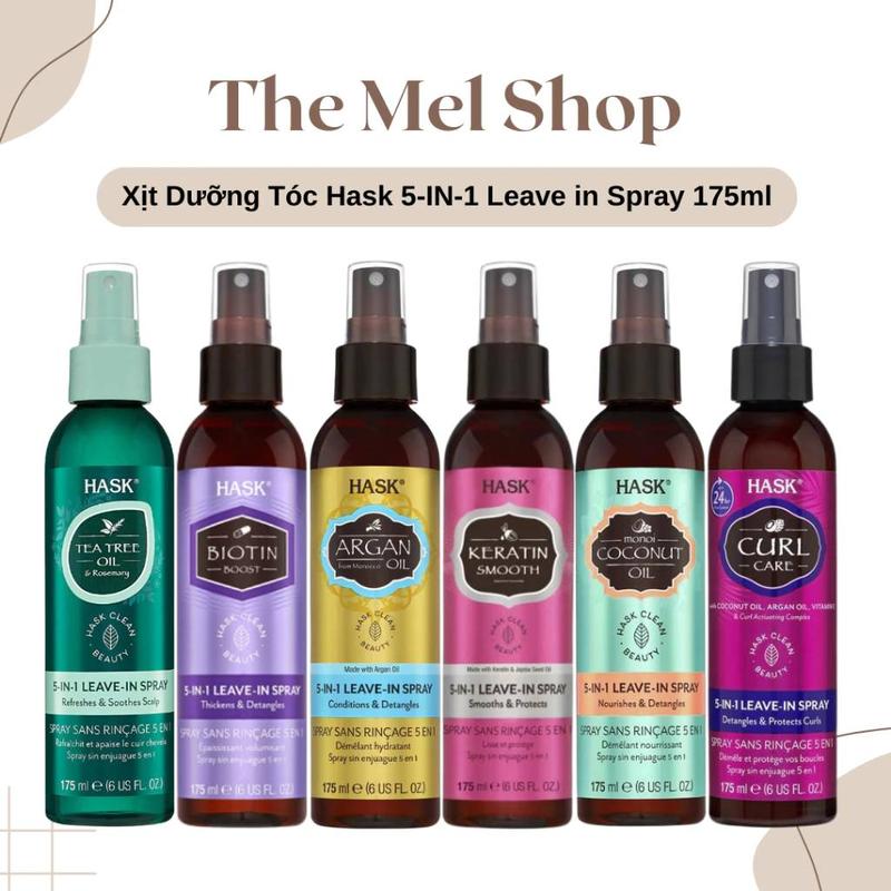 Xịt Dưỡng Tóc Hask 5-IN-1 Argan Oil, Hask Keratin Smooth, Hask Curl Care, Hask Coconut, Hask Tea Tree, Hask Biotin