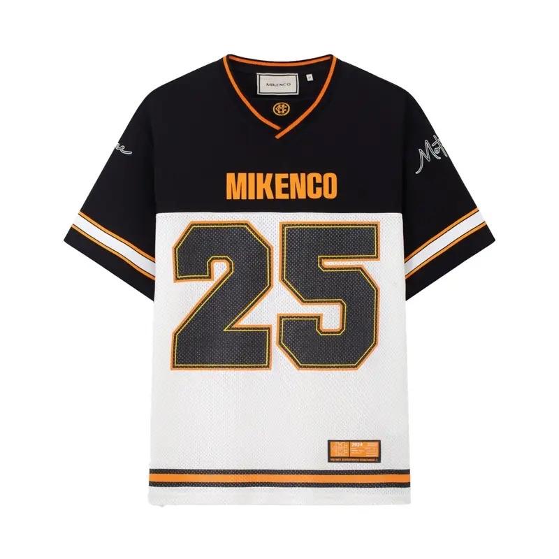 Áo Phông 25 MESH JERSEY MIKENCO chính hãng ngắn tay Menswear Nam Tee Top Áo Thun V-Neck Cổ Tròn áo mikenco