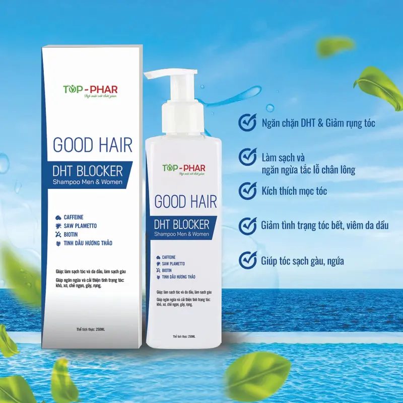 Dầu gội ngăn rụng tóc Goodhair DHT Blocker 250ml ( New ) 3