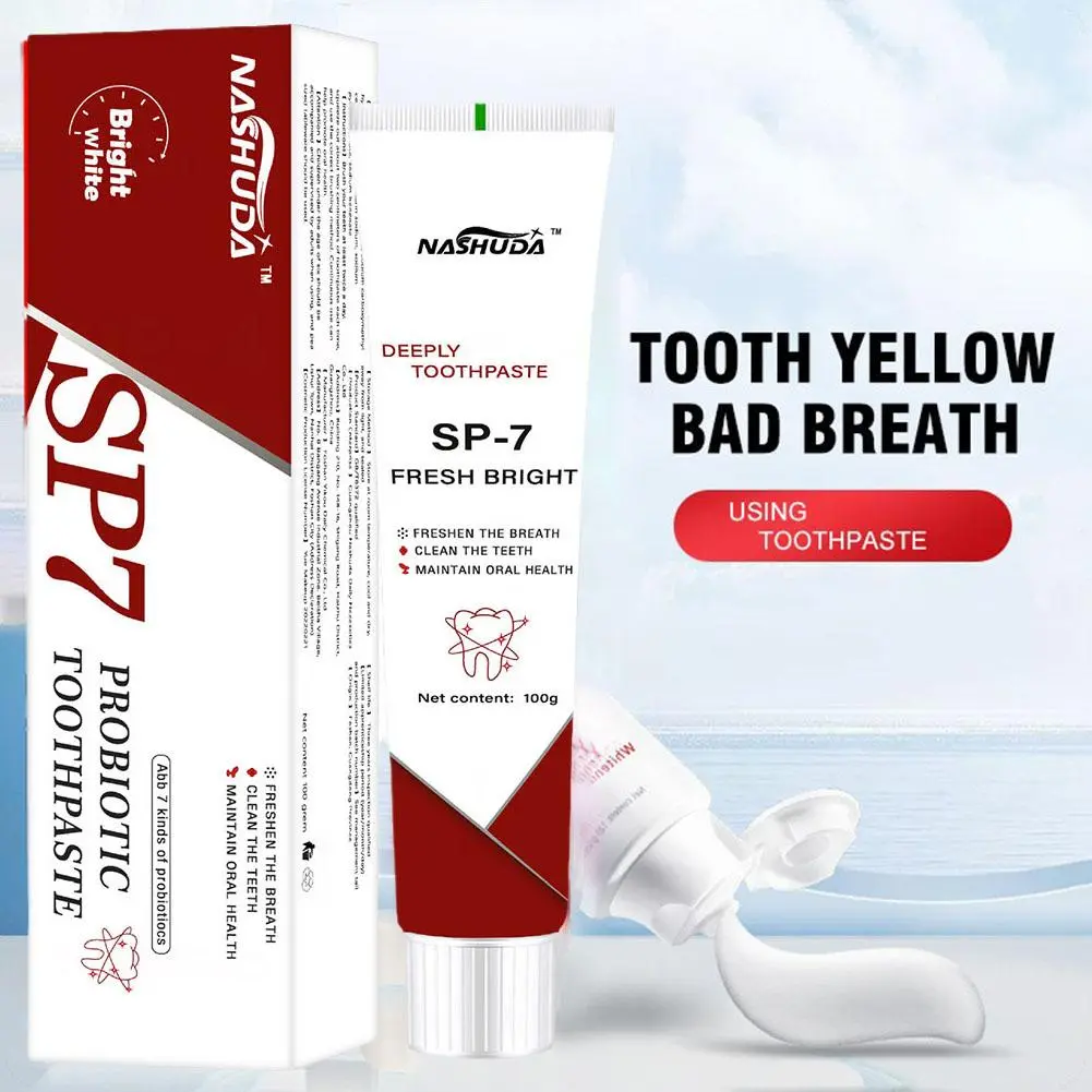 【TERSEDIA&COD】 Pasta Gigi Probiotik Sp-7 100G Mengurangi Bau Mulut Menghilangkan Plak Gigi Karang Gigi Anti Karies Mencegah Penyakit Mulut Pasta Gigi Pemutih & Menyegarkan Gigi Untuk Kesehatan Mulut Dan Gusi Pembersih Gigi 21