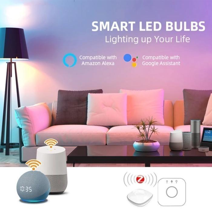 Smart Light eWelink Zigbee Bulb Support Alexa Google Voice Control E27
