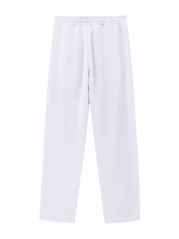 Men's Pants, Regular Fit Casual Comfy Breathable Drawstring Waist Trousers for Fall & Winter, Men's Bottoms for Daily Wear 4