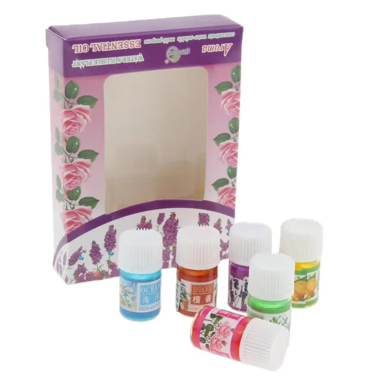 Tinh Dầu Thơm Tinh Khiết, 6 Chai, 3ml, Thích Hợp Cho Máy Khuếch Tán Và Máy Xông Tinh Dầu, Thích Hợp Để Massage 4