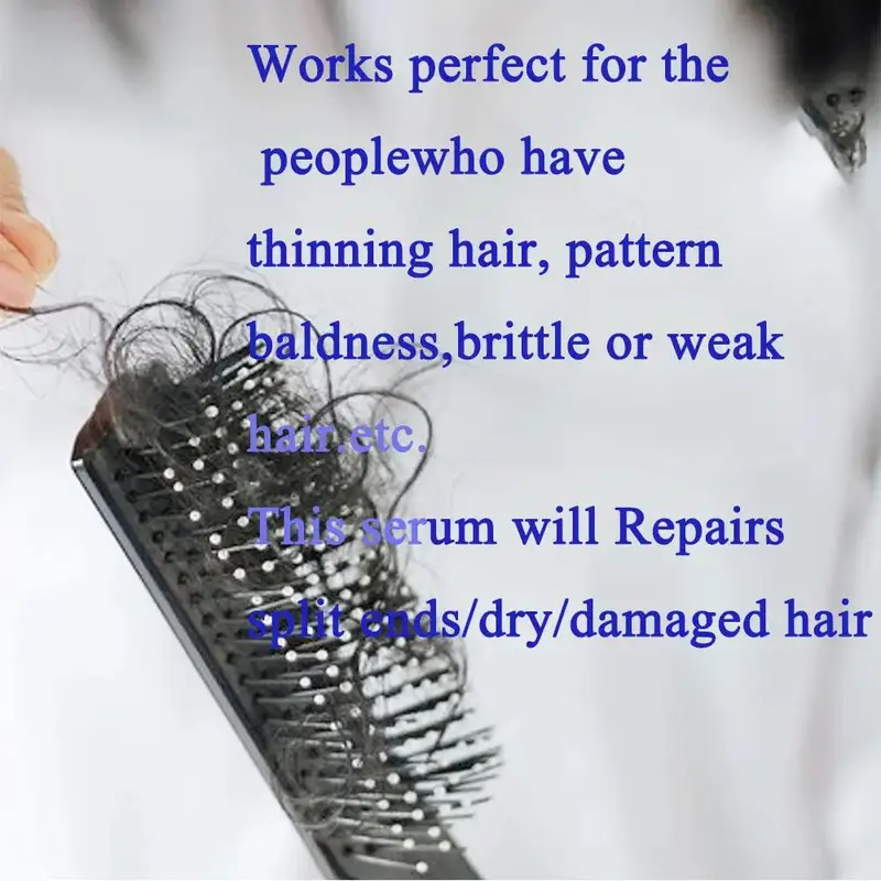 Serum with Micro Needle Roller, 1 Box Hair Thickening & Lengthening Serum, Men and Women Hair Care Product 5