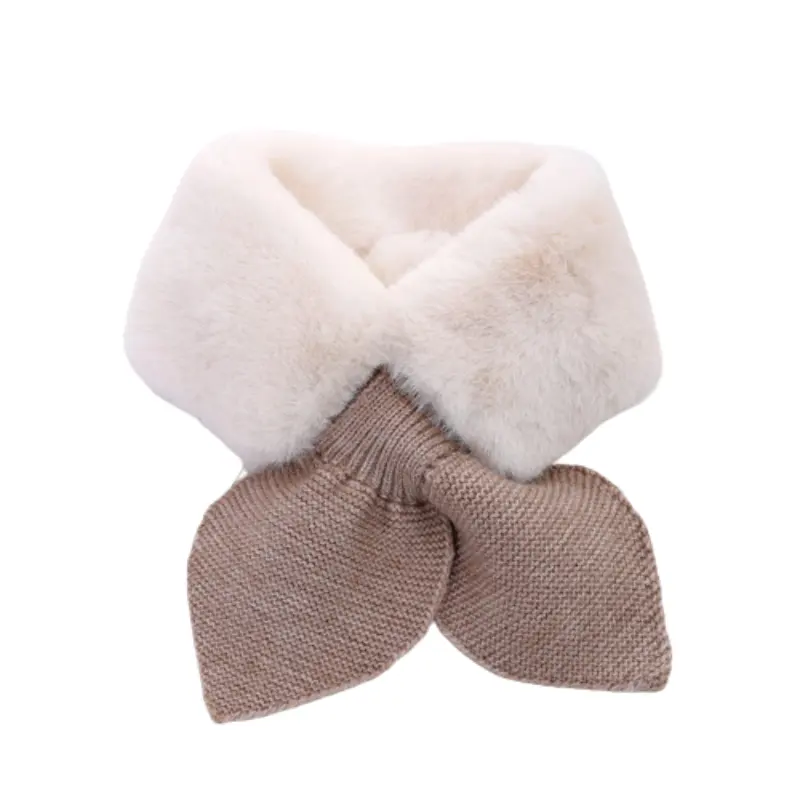 Autumn Winter Children Scarf Baby Girl Soft Scarf Cute Neck Warmer Plush Scarf Collar Kids Women Scarves Outdoor Neckerchief