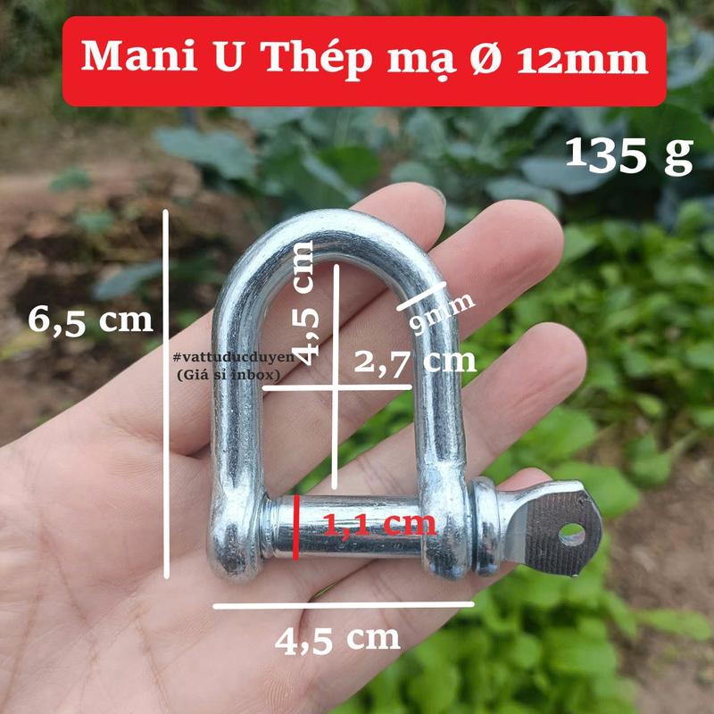 Product Introduction of Ma ní chữ U thép mạ kẽm [ Ø 12mm ] 18