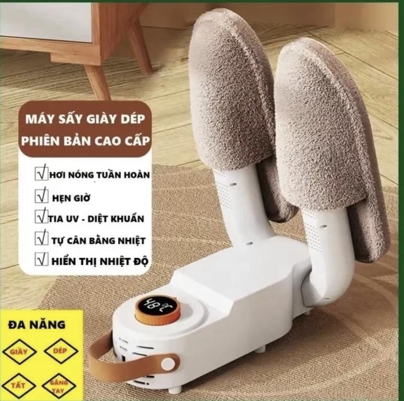 Máy Sấy và Khử Mùi Giày,Dép,Tất,Găng Tay Có Tia UV Cực Tím và Chế Độ Hẹn Giờ, Xoay 3 Chiều 360
