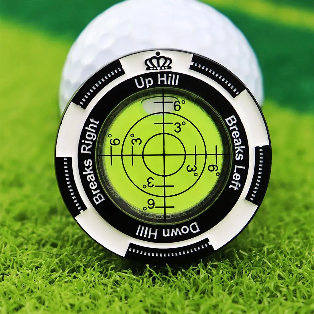 Poker Chip Design Golf Ball Marker, High Precision Green Reading Aid Golf Accessories for Men Women, Golf Enthusiast Gift, Christmas Gift