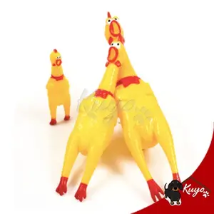 Bebek Ayam Mainan Anjing Dog Toy Screaming Chicken Karet Bunyi (Small Medium Big)