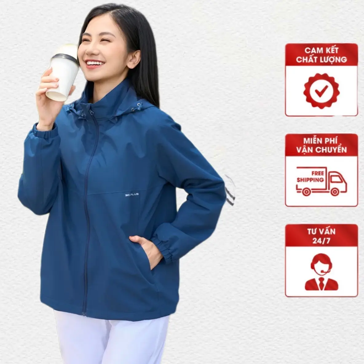 Áo gió 3C Plus nâng cấp Mới nhất ( 3C+ )Cản gió - Cản bụi - Chống ngấm nước