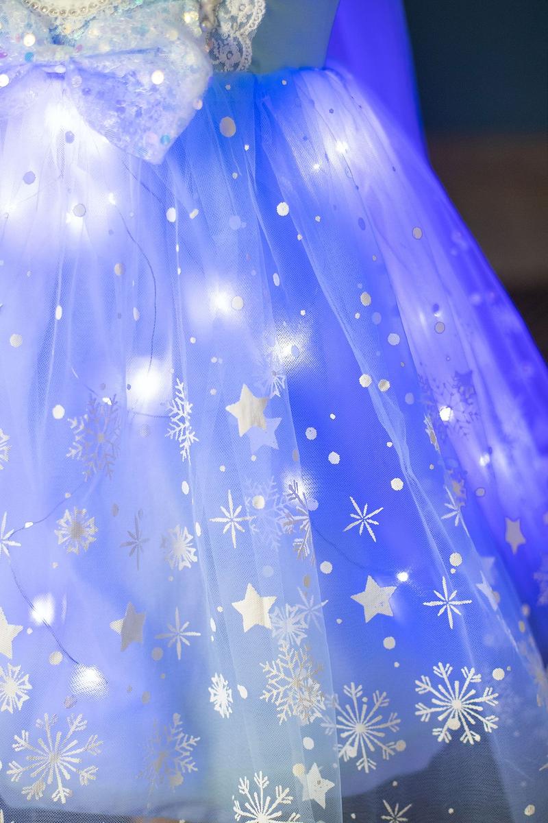 Product Introduction of Frozen Princess Dress Girls' Dress Children's Luminous Aisha Dress Lolita Dress Summer New 10
