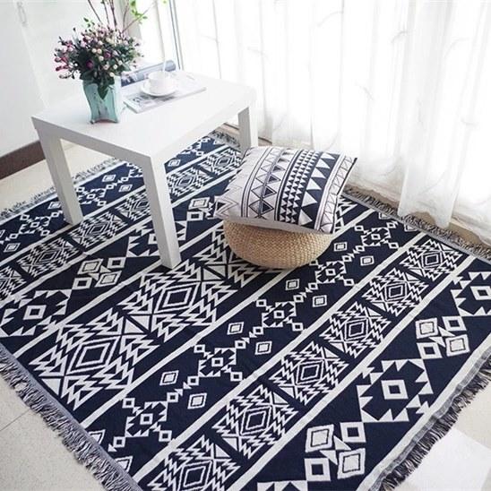 Product Introduction of Khăn phủ sofa, Thảm thổ cẩm decor vintage, Thảm sofa, trải sàn sử dụng được 2 mặt 22