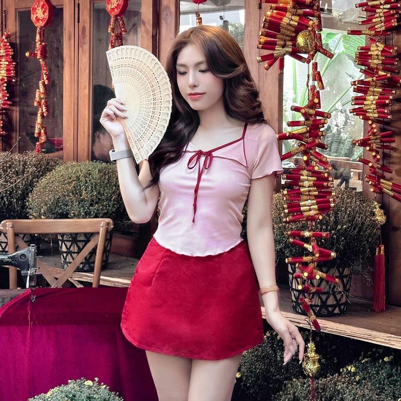 Chân Váy chữ A Tapta có Minisize và Bigsize xinh xắn PhươngPhương House Nữ Women giặt bằng nước lạnh hàn quốc