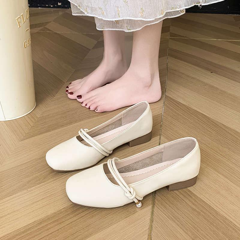 Product Introduction of Giày Nữ, Quý Cô Cổ Tích Nhẹ Nhàng, Sang Trọng, Phong Cách Hàn Quốc, Màu Trơn Áo Mặc Bên Ngoài, Dễ Phối Đồ, Giày Thường Ngày, Có Da Chống Trượt, 2024 7