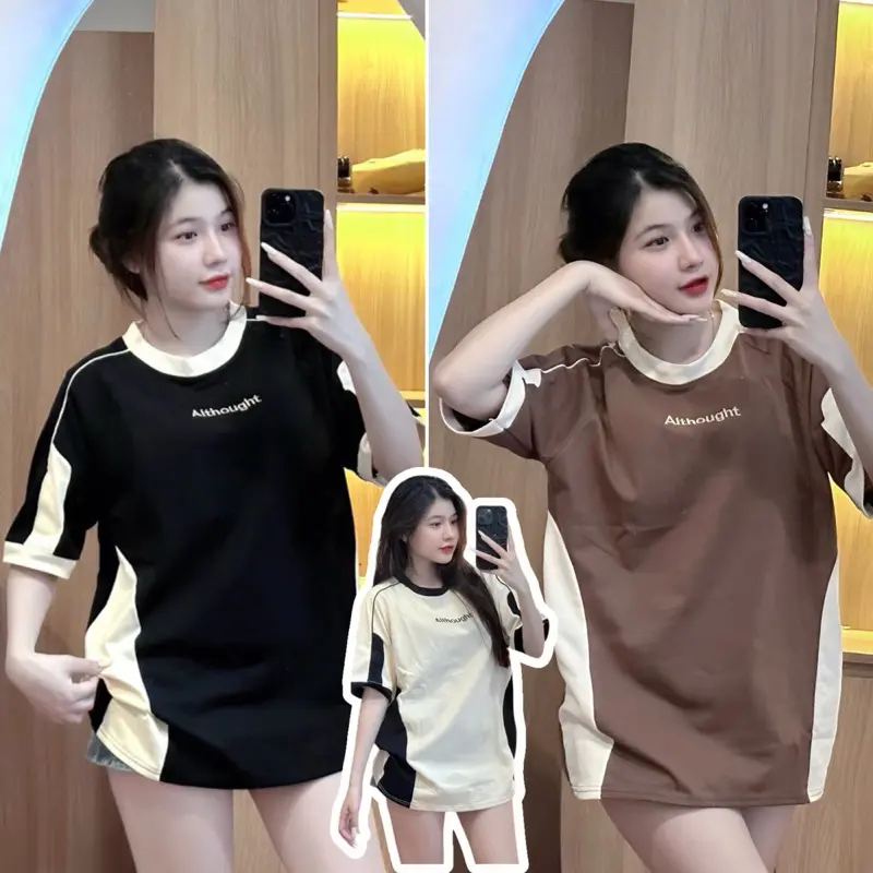 New Men's and Women's T-shirt with Loose Sleeve Summer Fashion for Women Top Womenswear Check Lingerie Comfort Streetwear Casual Baggy Crewneck Oversize