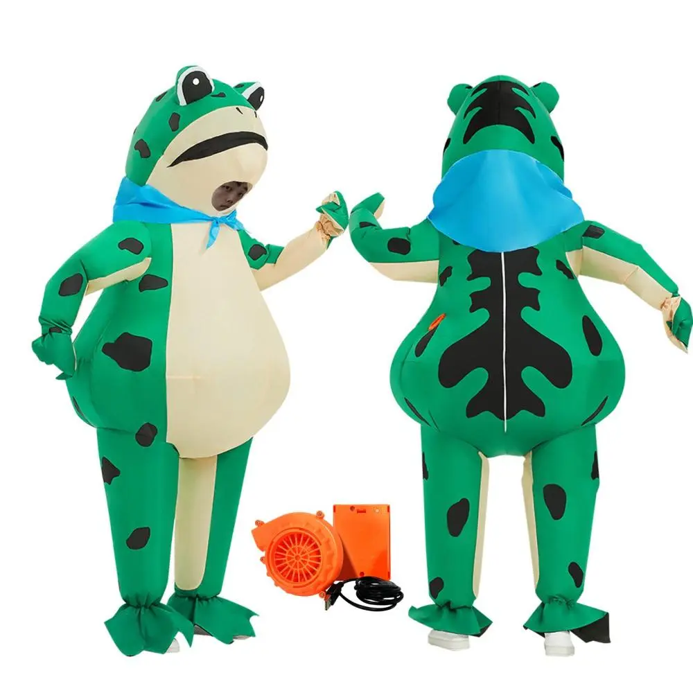 Trang Phục Ếch Bơm Hơi, Unisex, Dành Cho Người Lớn, Trang Phục Lễ Phục Sinh, Váy Lạ Mắt, Thích Hợp Cho Phụ Nữ Và Nam Giới, Nhập Vai, Biểu Diễn Sân Khấu, Tiệc Halloween, Trang Phục Hóa Trang