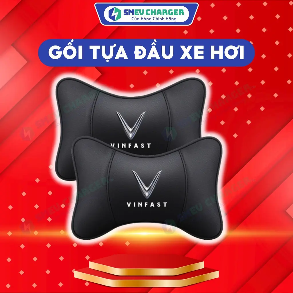 Gối Tựa Đầu Gắn Ghế Ngồi Xe Hơi VINFAST Cho VFe34 VF5 VF6 VF7 VF8 VF9 LUX A2 SA - Gối Tựa Cổ Trang Trí Nội Thất