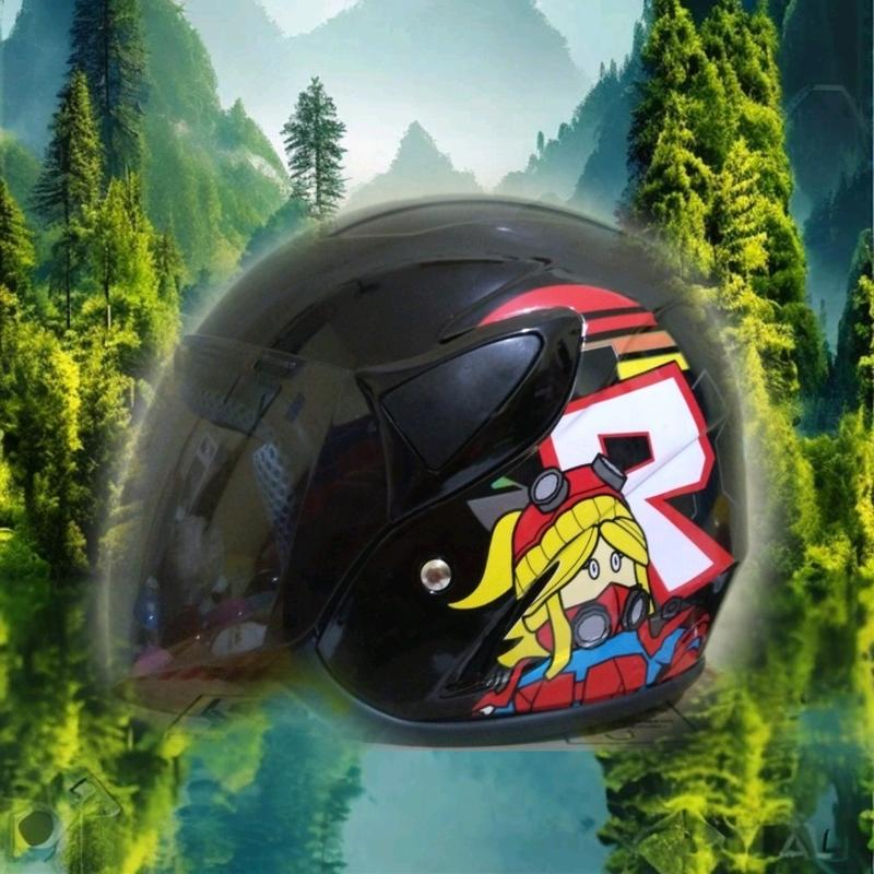 HELM ANAK SNI JUNIOR MOTIF ROBLOX GAMER ANAK 4-8 TAHUN Motorcycle 4