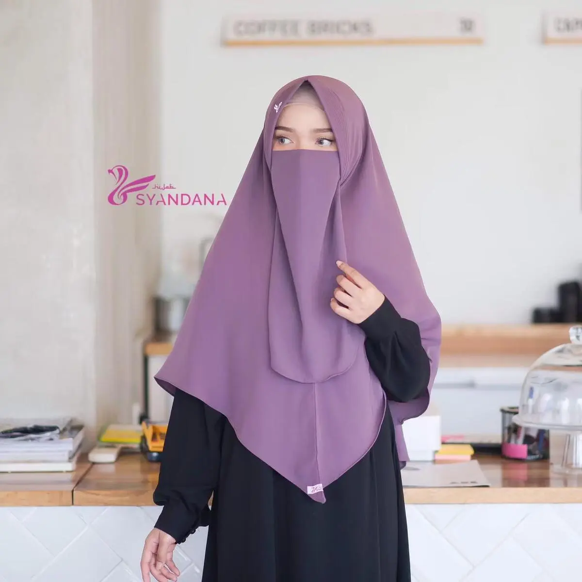 Kerudung Bergo Lisya Khimar Muslimah Dewasa