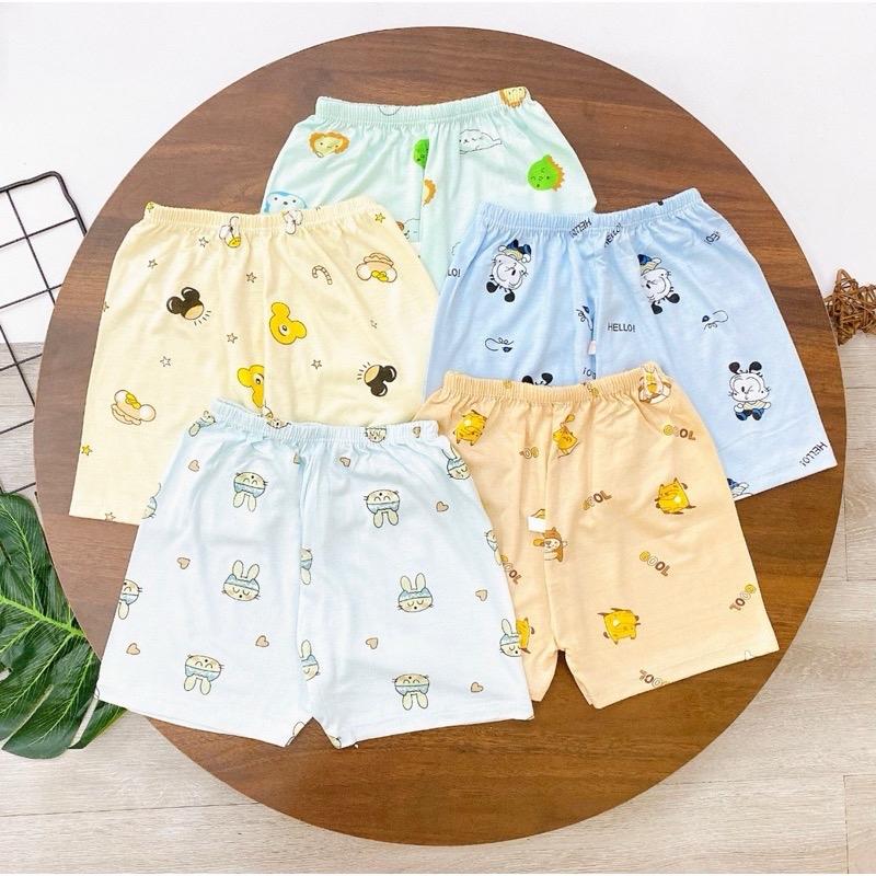 [Phom To Rộng]Sét 10 Quần Đùi Thun Lạnh Hoạ Tiết Màu Mềm Mát Co Giãn Cho Bé quanthun  lanh quan a 8