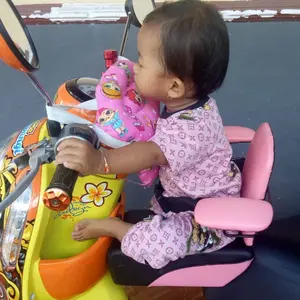 Jok boncengan anak sandaran tangan free safety belt|Jok sandaran anak di motor|Jok Tambahan motor Balita Bayi