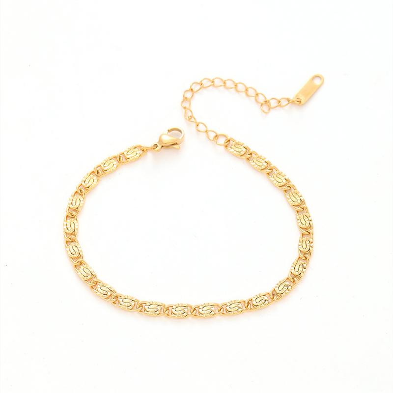 Product Introduction of Fashion new Europe and the United States cold wind titanium steel bracelet colorfast jewelry. 6