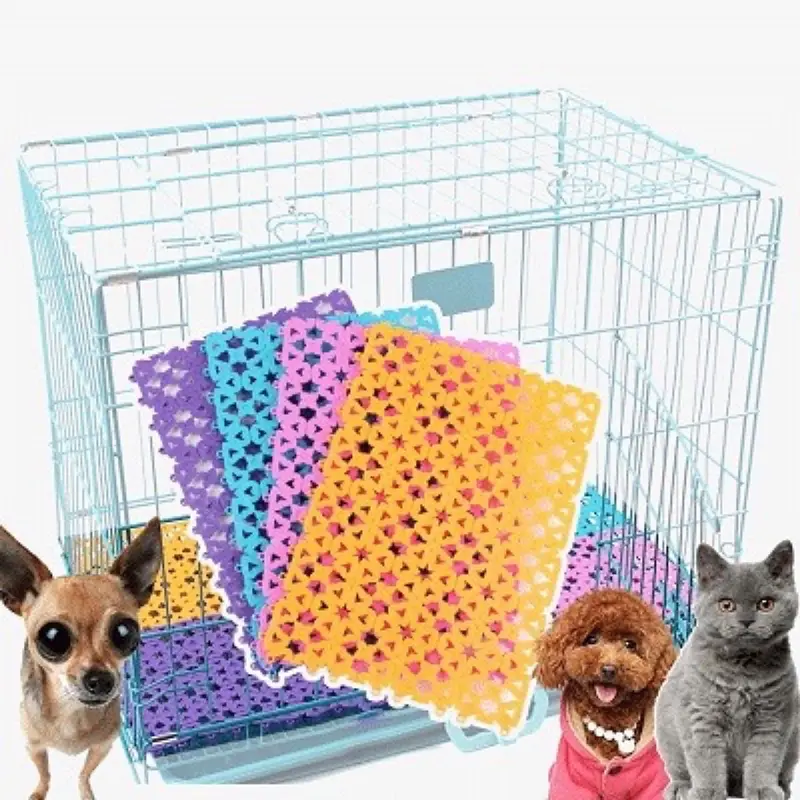 Tấm lót sàn chuồng mèo, chuồng chó bằng nhựa nhiều màu bằng nhựa PVC 20x30cm Đảo Chó Mèo 1