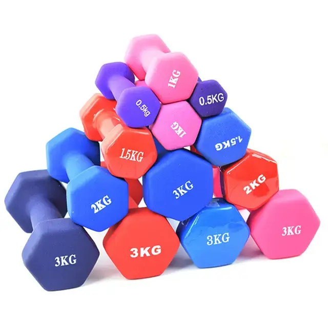 [Xả kho] Tạ tay bọc cao su 1kg 2kg lõi gang cao cấp cầm tập tay, gym thể thao tại nhànam nữ đa năng chống trơn xước vỡ sàn SP062 Tập Gym Tập Cơ Tay tạ 1