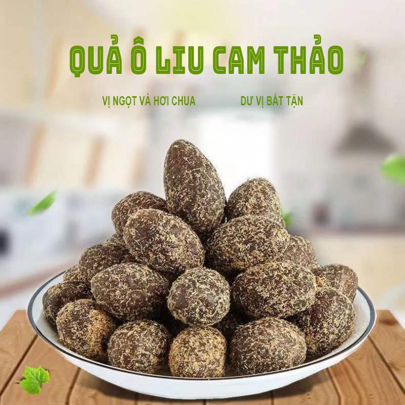 Trái Ô Liu Cam Thảo 500g, Quả Ô Liu Cam Thảo ăn liền, cùi giòn thơm và mọng nước - Ăn Vặt 492 Shop