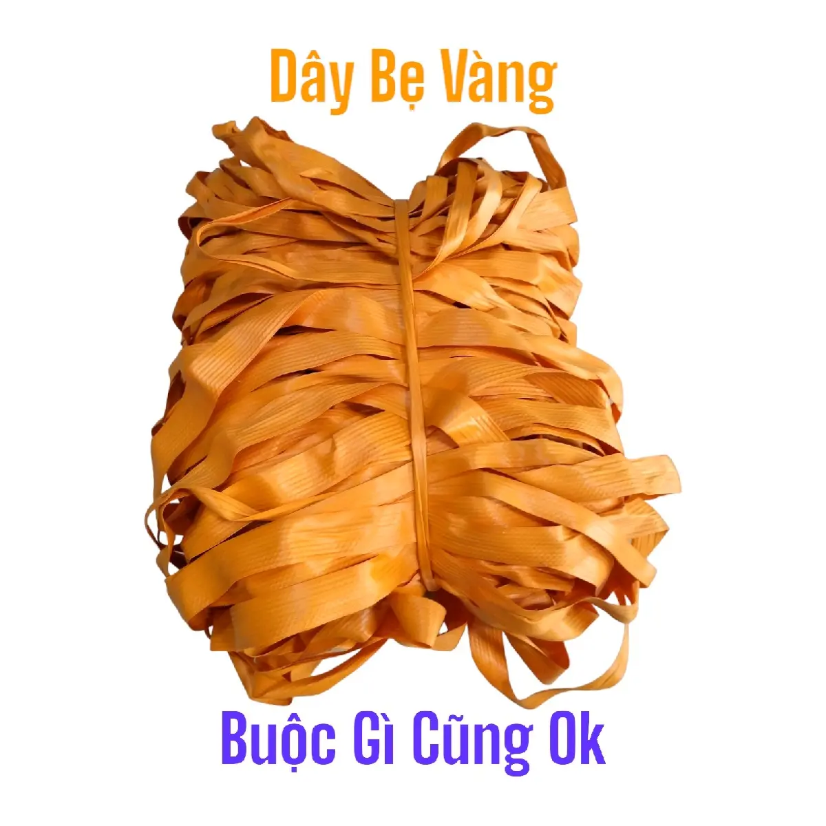 Dây Buộc Lúa , Dây buộc giàn giáo, Dây buộc củi , Dây néo cây cối : Dai Xịn Loại Đẹp . Dây Bẹ Vàng Xịn Độ Bền Cao