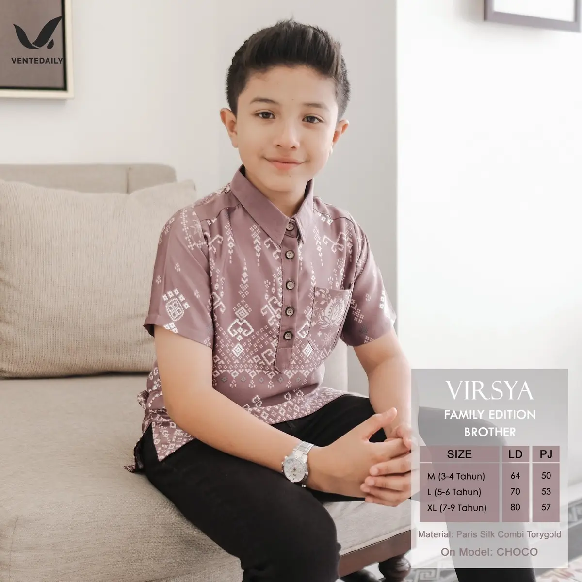 Virsya kemeja anak