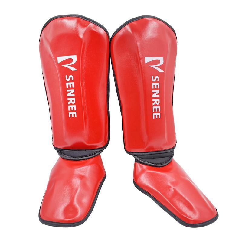 Boxing Shin Guards, 1 Pair Adjustable Boxing Instep Protector, Durable Professional Boxing Gear for Kickboxing, MMA Training and Fight 3