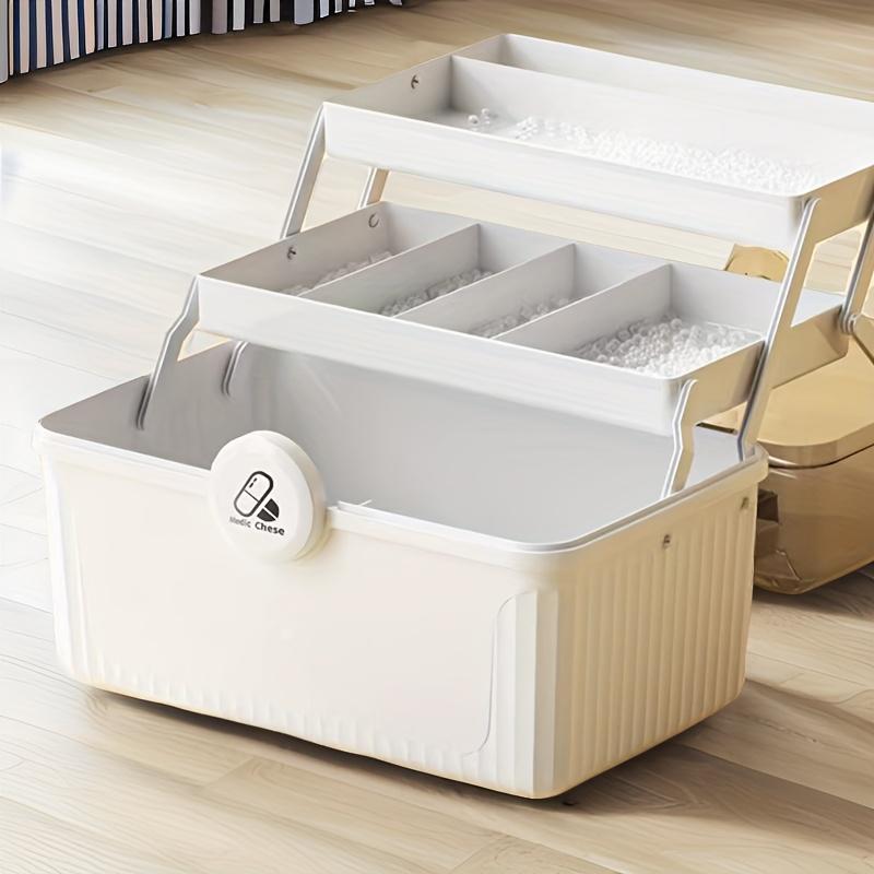 Product Introduction of Large Capacity Medicine Storage Box, Multi-layer Classification Pill Box, Household Medicine Storage Box for Home Office Dormitory Outdoor Camping 4